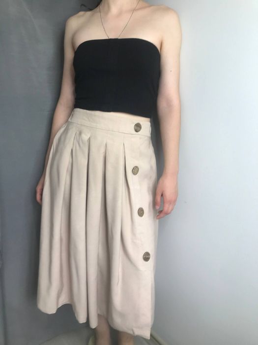 Спідниця бежева+ сорочка в подарунок