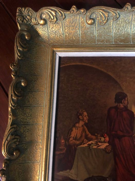 Quadro Antigo com Moldura Dourada64584394499970122