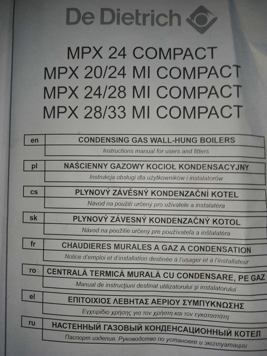 Kocioł gazowy De Dietrich MPX 24 Compakt