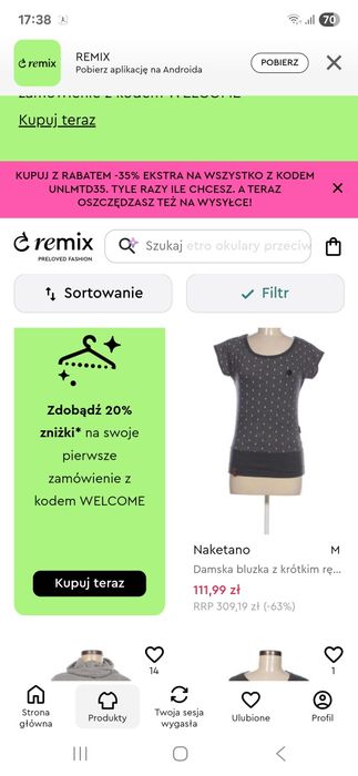 Bluzka marki NAKETANO Nowa