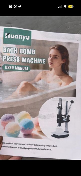 Maquina de prensa de fazer bomba de sabao