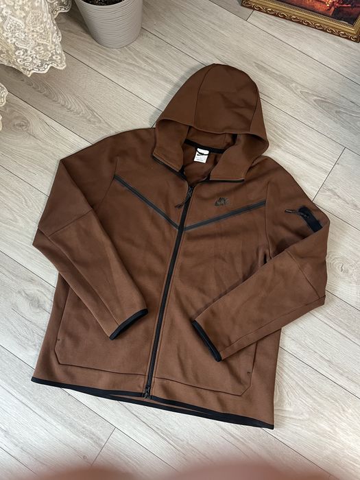 Зіп-худі Tech fleece brown XL