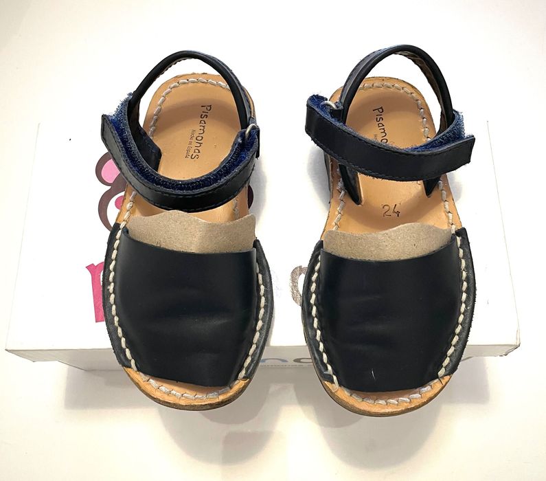 Sandálias menorquinas - cor azul escura - tamanho 24