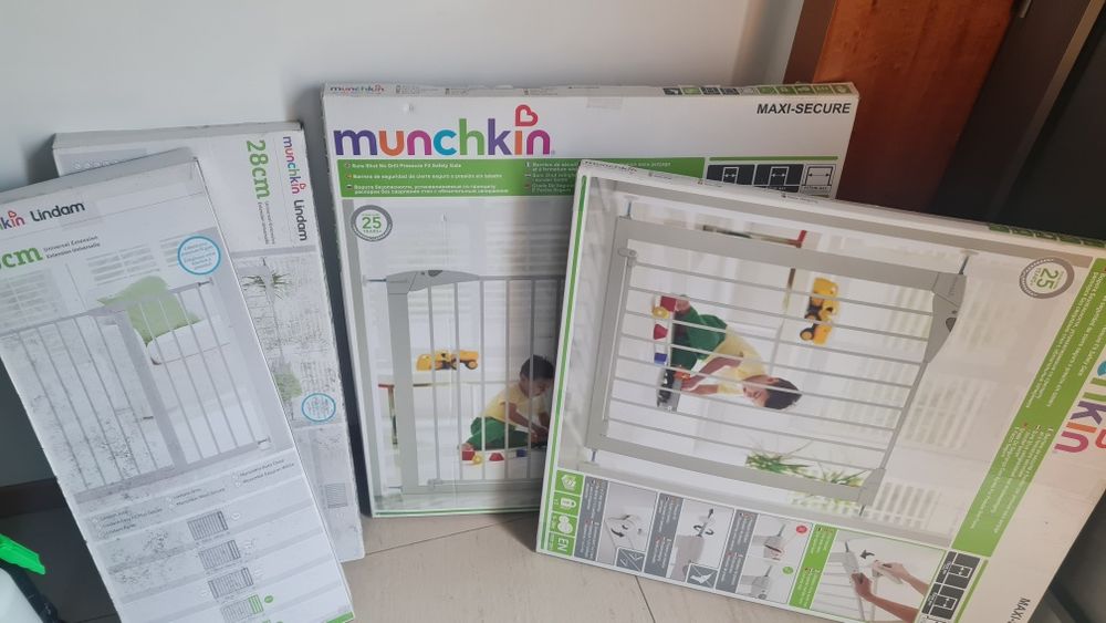 Grade de segurança mais extensão de 28 cm
Tenho 2 unidades de cada
Est