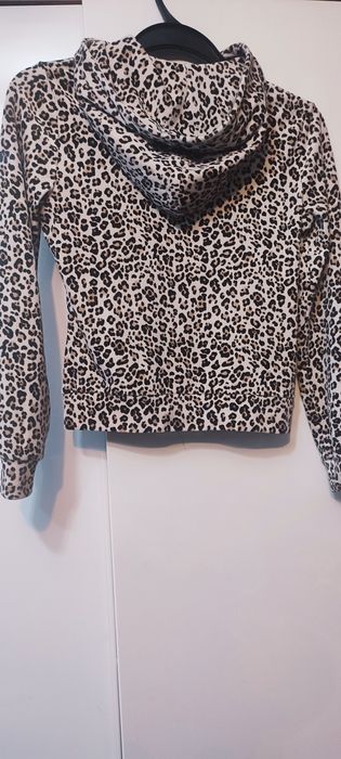 Bluza welurowa panterka
