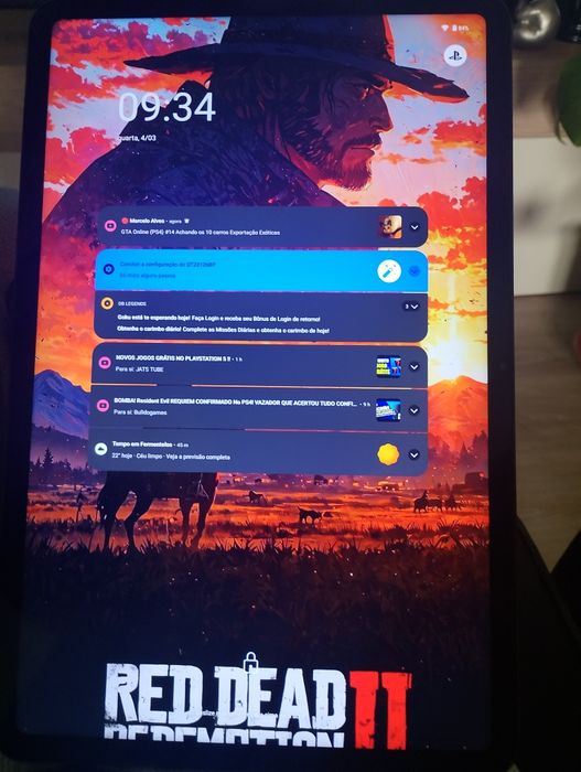 Tablet QUILIVE 256 GB usado e em bom estado