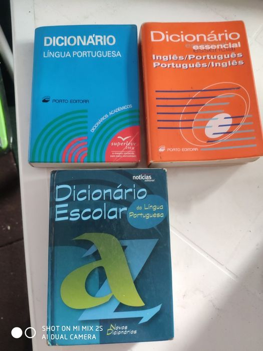 Dicionário Porto editora inglês português língua portuguesa escolar
