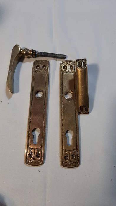 Klamka mosiężna zestaw