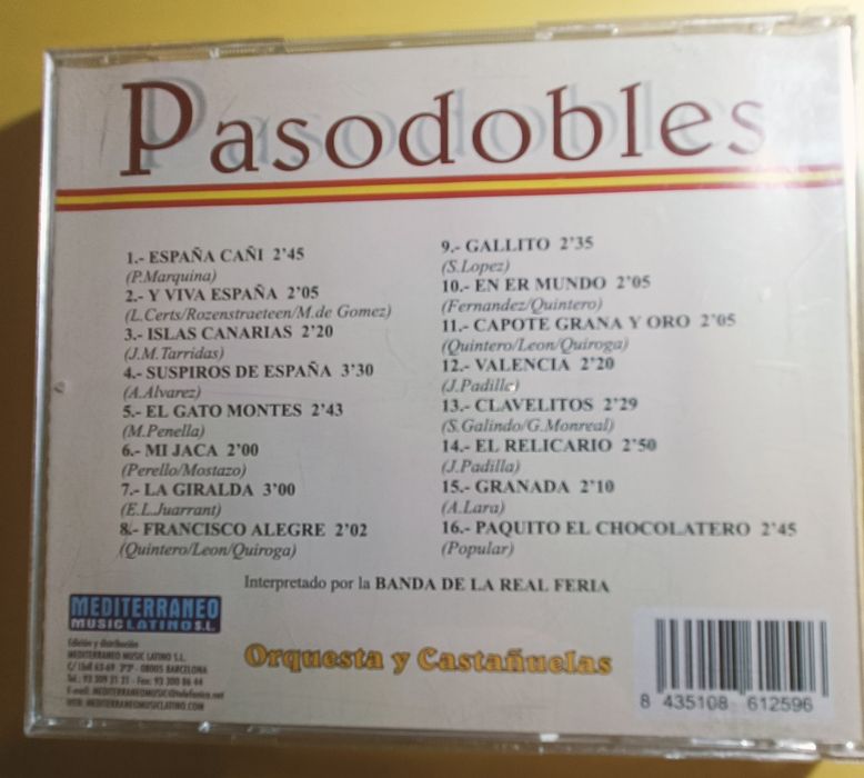 CD. -  Pasodobles
