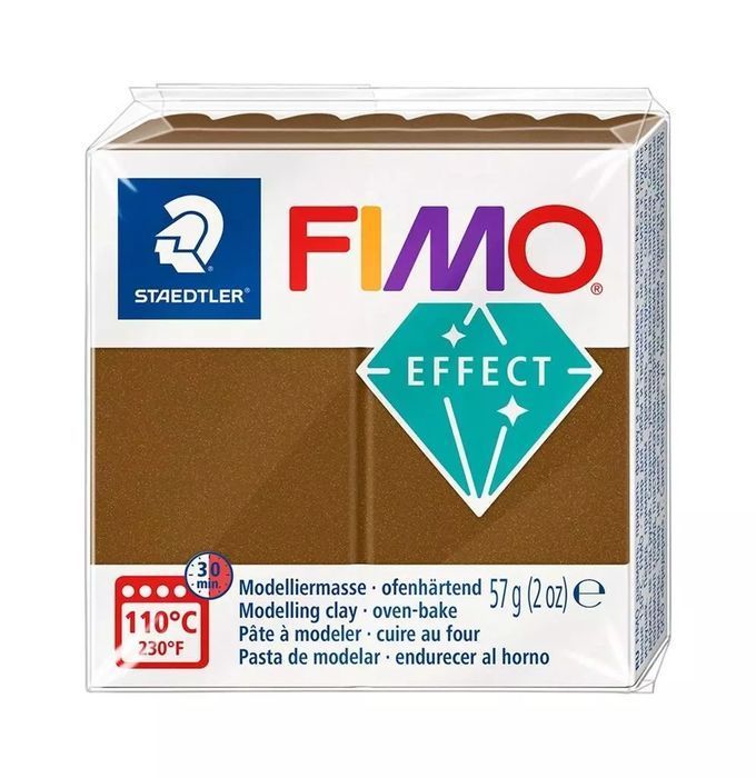 Masa termoutwardzalna Fimo Effect 57g brązowy. Staedtler