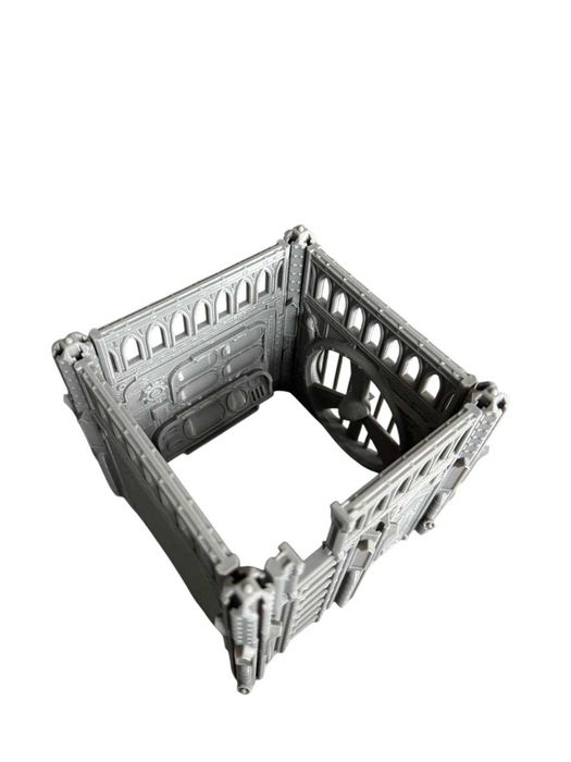 Baszta gotycka ze stróżówką, teren do gier bitewnych grimdark, druk 3D