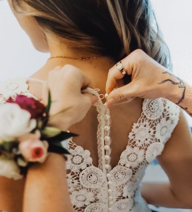 Sprzedam suknię ślubną w stylu boho 36/38