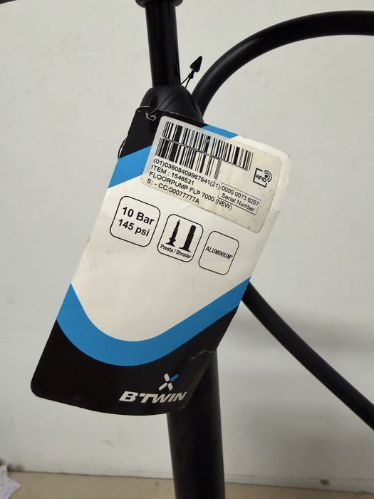Bomba de pé BTwin FLP 7000 – usada uma vez