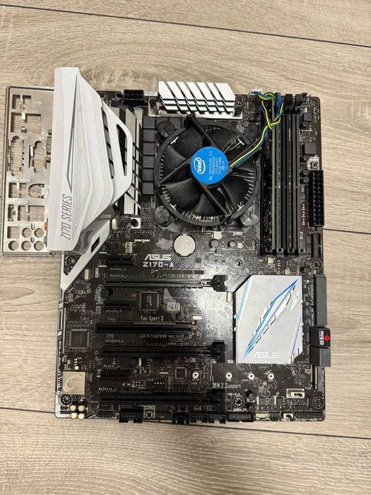 Комплект: ASUS Z170-A + i3-7100 + 4GB DDR4 + кулер