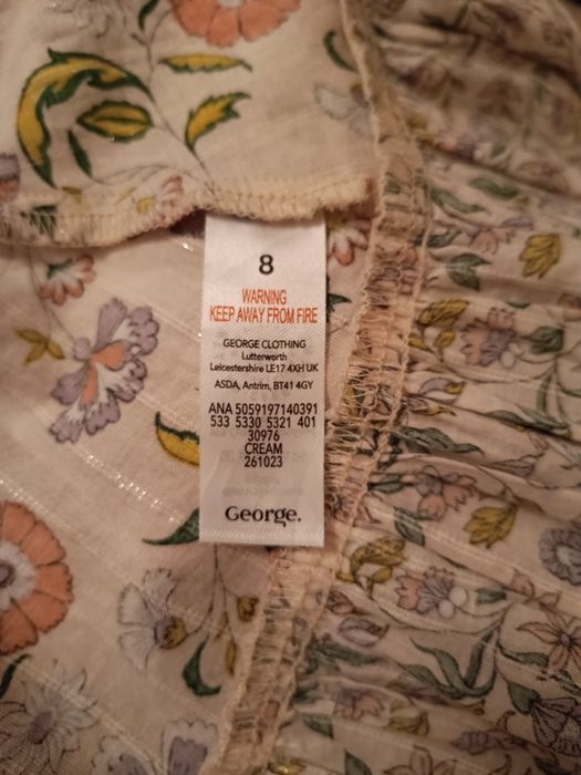 Sukienka Boho ze złota nitką