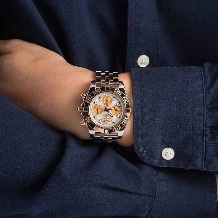 Годинник BREITLING Chronomat CB0140 Сталь/Золото