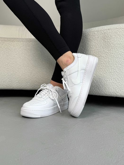 Кросівки Nike Air Force 1 Shadow Triple White premium
