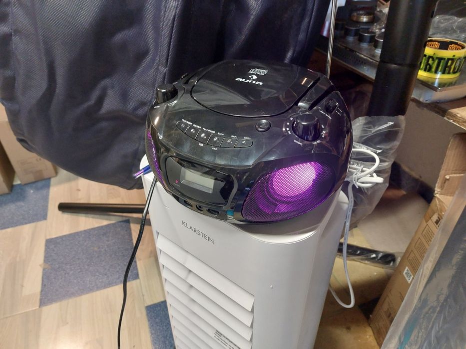 Boombox USB, radio FM, Bluetooth CD