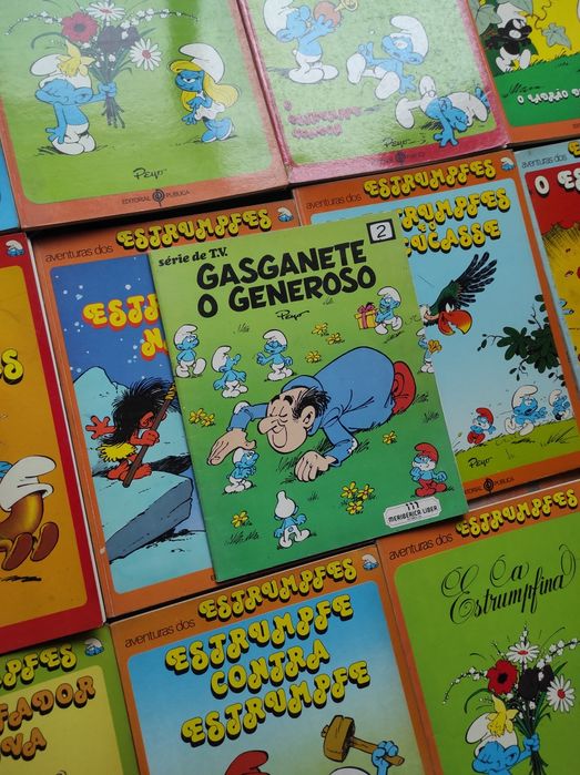 Livros dos Estrumpfes anos 80