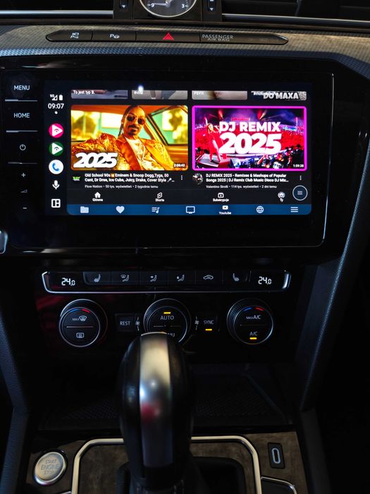 Aktywacja YouTube Android Auto Carplay Volkswagen Audi Seat Skoda