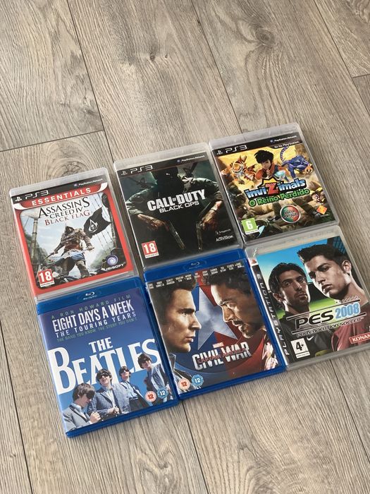 Диски з іграми для PS3 та фільми регіон 2 лот