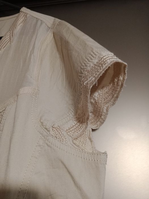 Платье летнее, хлопковое на молнии, короткий рукав