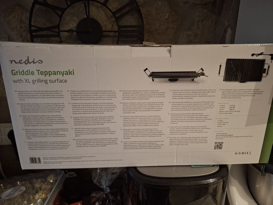 Grelhador Eléctrico XL 2000W (Novo)