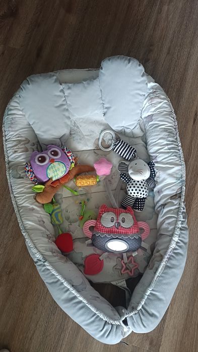 Belisima Misiaczek kokon niemowlęcy + poduszka + gratisy