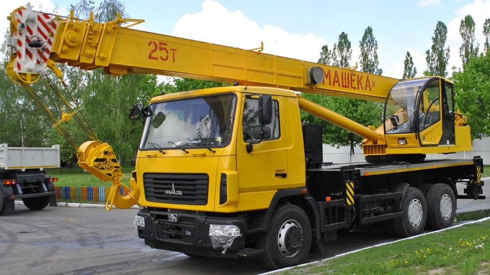 Автокран КИТАЄЦЬ МАШЕКА 25т, стріла 28м 22, Виїзд Фахівця на місце.