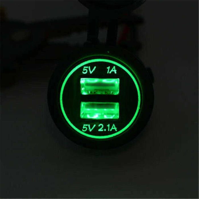 Tomada dupla USB retro iluminada426134972295424002