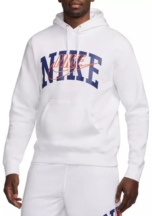 Оригінальне худі Nike Club Fleece Pullover (біле) | S
