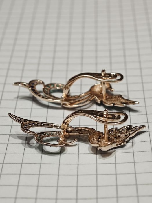 Золоті сережки, 585 проба.