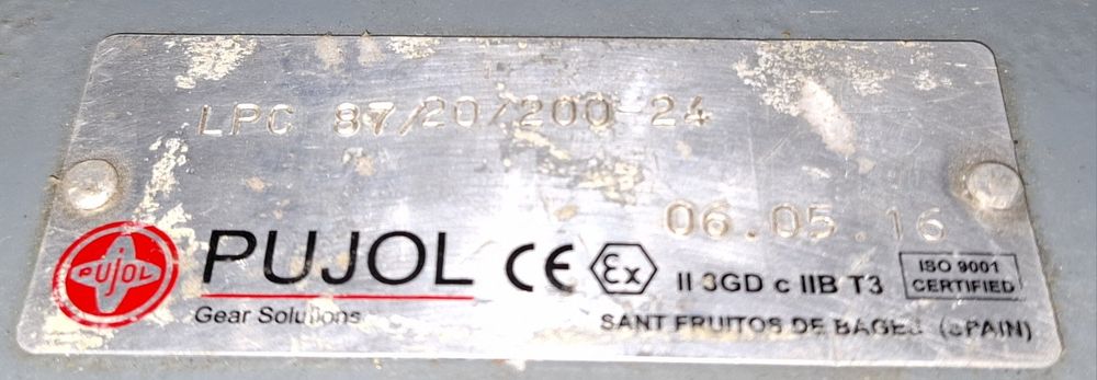 Przekładnia PUJOL LPC 87/20/200-24