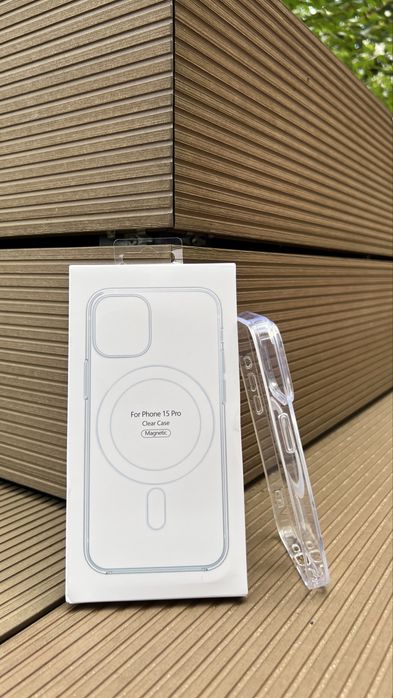 Silikonowe Przezroczyste Magsafe Etui do Iphone’a 15 Pro