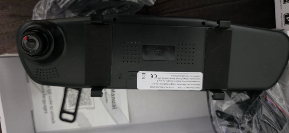 Kit auto espelho retrovisor com LCD HD, gravação imagens e câmara traseira