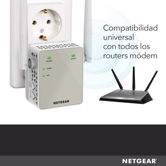 Netgear EX6120 Amplificador \ Repetidor Wi-Fi AC1200 Mbps Dual Band