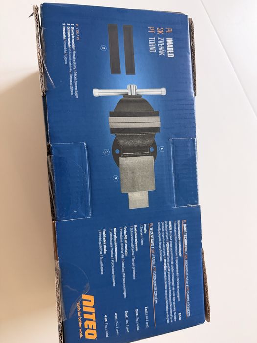 Imadlo nowe, zelazo, szczeki 100 mm.
