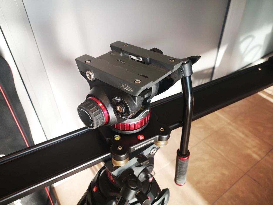 Zestaw Manfrotto Statyw, 2 x głowica oraz Slider