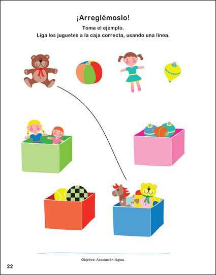 Livro de atividades em espanhol para crianças de 3 e 4 anos