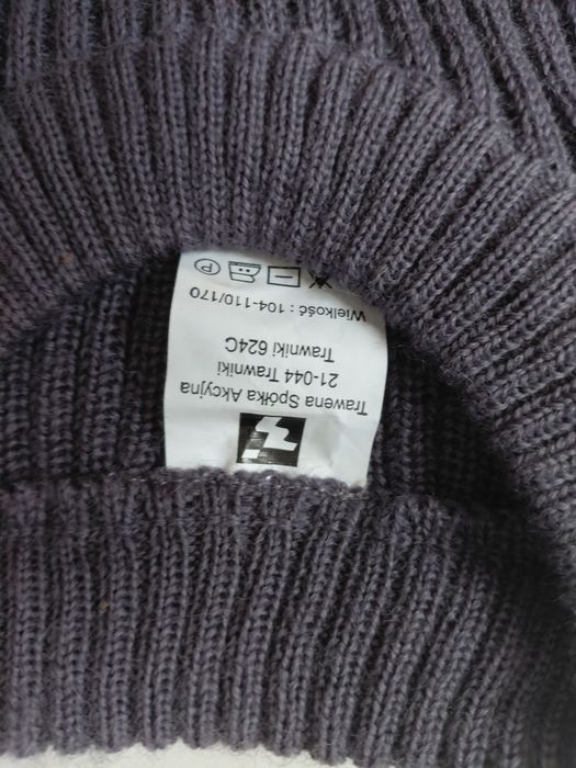 Sweter oficerski stalowy