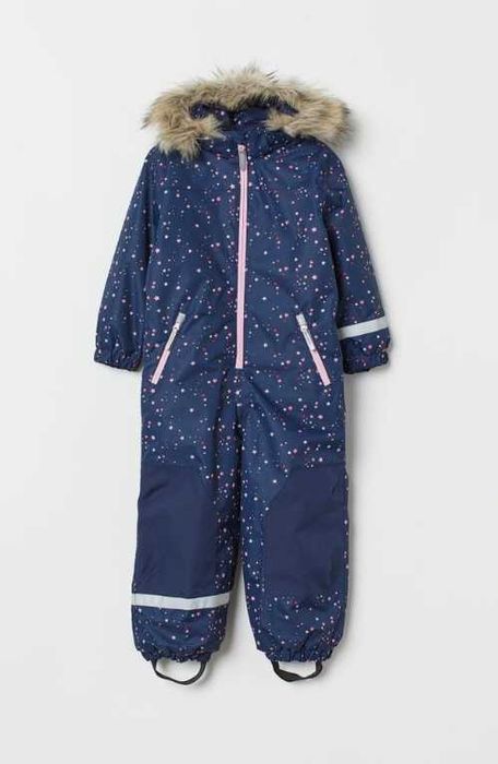 р.104-110, H&M теплый зимний термо-комбинезон