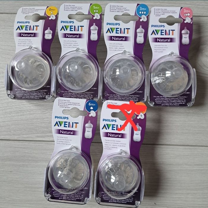Нові змінні соски Avent для пляшечок серії Natural. Нові