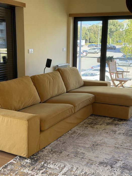 Sofá IKEA KIVIK 3 lugares + chaise longue – capa personalizada