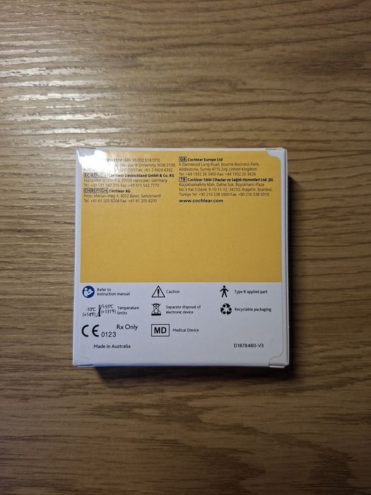 Cochlear Nucleus 8 Cewka Slimline Coil 6cm NOWA N8 Kabel CP1110