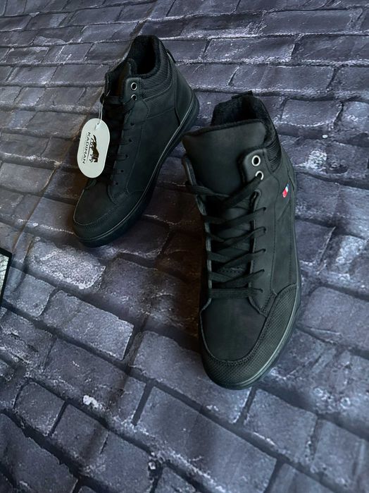 Sneakersy, buty męskie Kadiman czarne, rozmiar 43