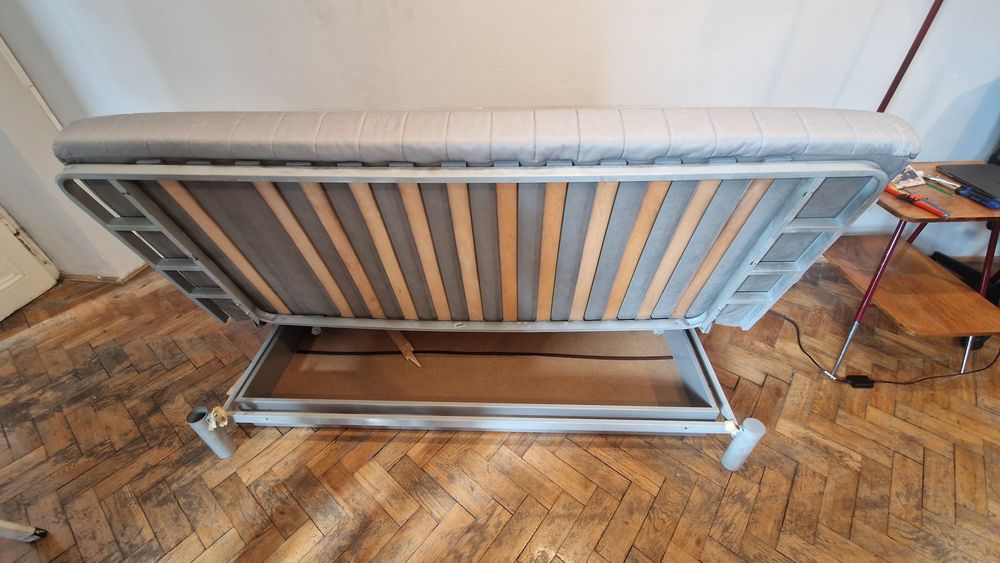 IKEA BEDDINGE – sofa rozkładana, łóżko z materacem i pokrowcem