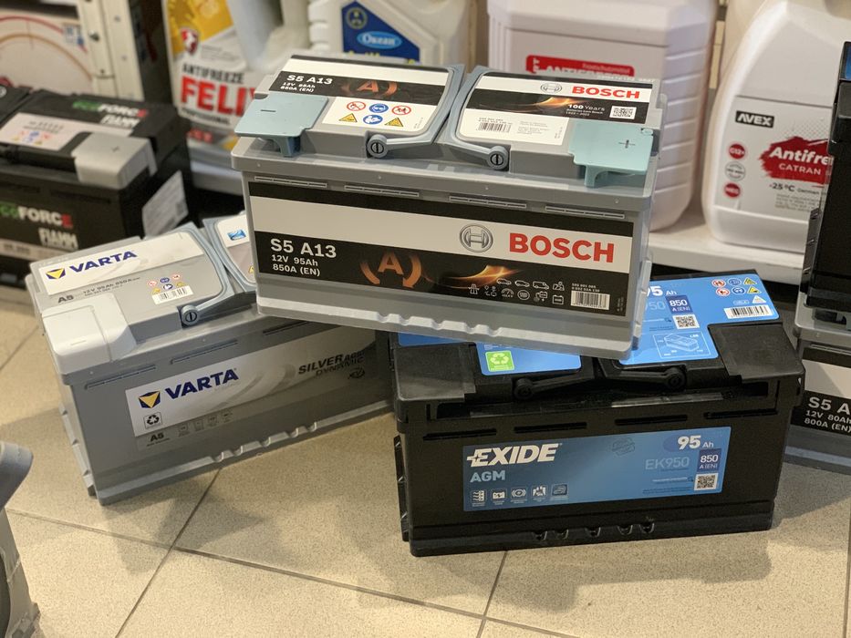 Аккумулятор AGM 95Ah 850EN TAB EXIDE BOSCH VARTA 105А 80 70 60 50