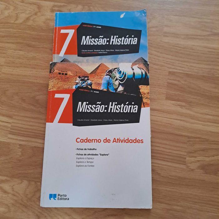 Manuais escolares e cadernos de atividades 7º ano