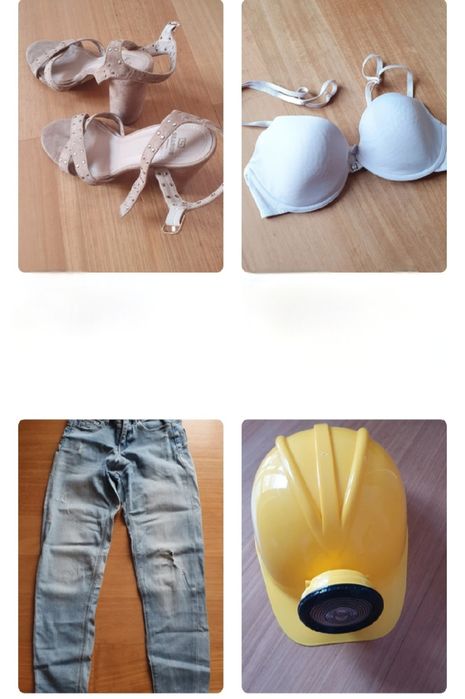 Lote de roupas, sapatos e malas