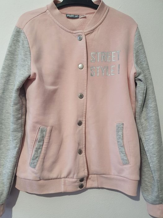 Bluza dziewczęca 146-158 pudrowy róż